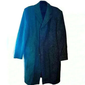 Vintage Dunn & Co Great Britain Gray 100% Wool Coat